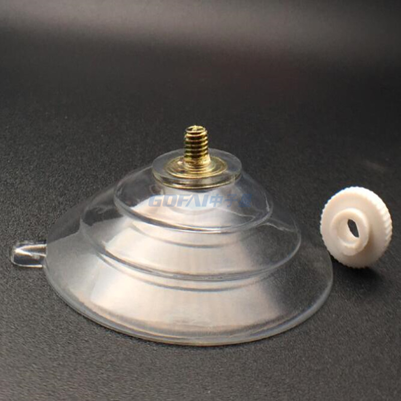 定制橡胶塑料杯 金属螺纹玻璃吸盘螺丝
