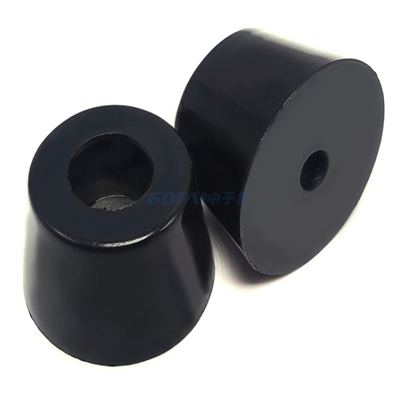 便宜的柱形黑色橡胶脚防振隔离器吸收器底座脚垫用于音频扬声器柜
