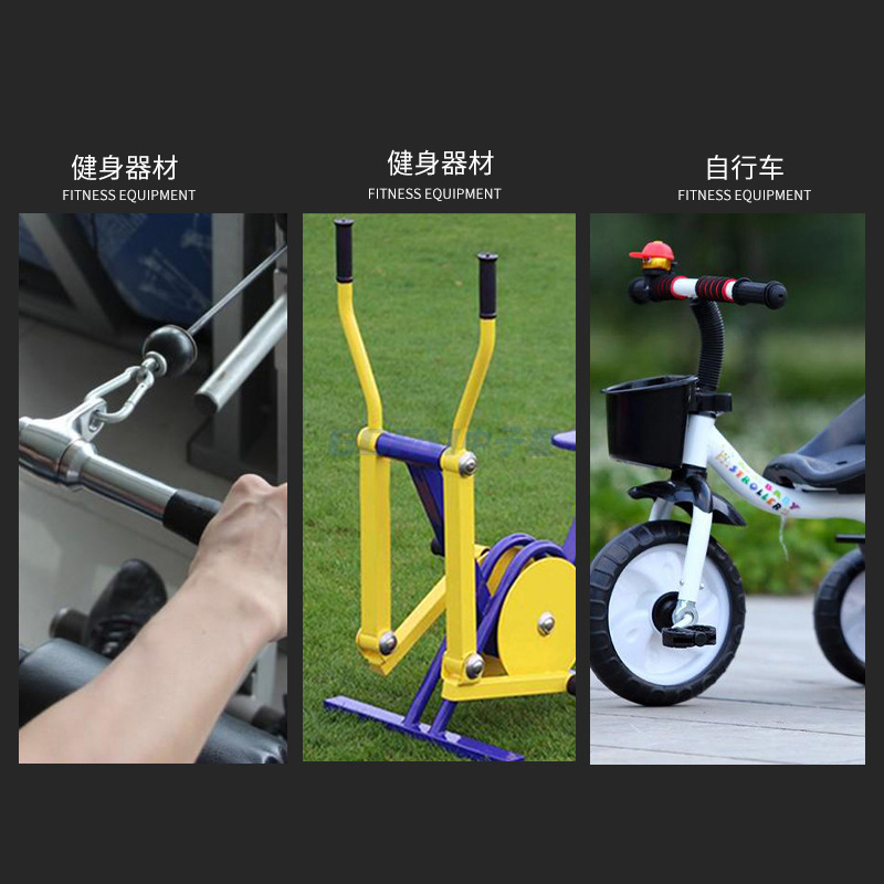 直径 25 毫米健身器材软 PVC 防滑把手适用于医疗器械自行车