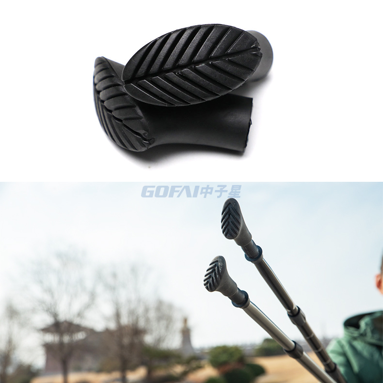 耐用的登山杖保护器套装替换橡胶手杖尖，用于手杖登山杖